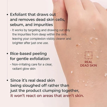Natravor™ Peel Shot Glow Rice AmpouleDuo -Serums for Brightening, Exfoliating, andMoisturizing-Suitable for All Skin Types