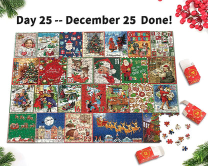🔥Christmas Advent Calendar Jigsaw Puzzle 1000pcs