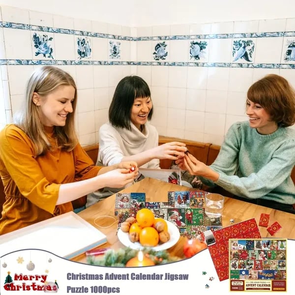 🔥Christmas Advent Calendar Jigsaw Puzzle 1000pcs
